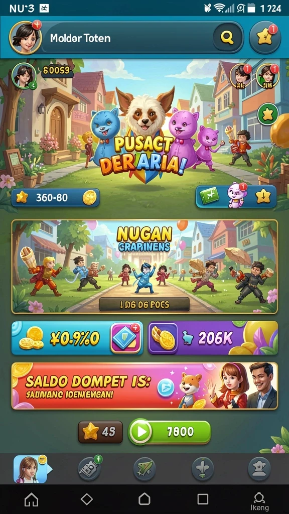 a7777 - Tangkapan layar menampilkan pemandangan indah dalam game.