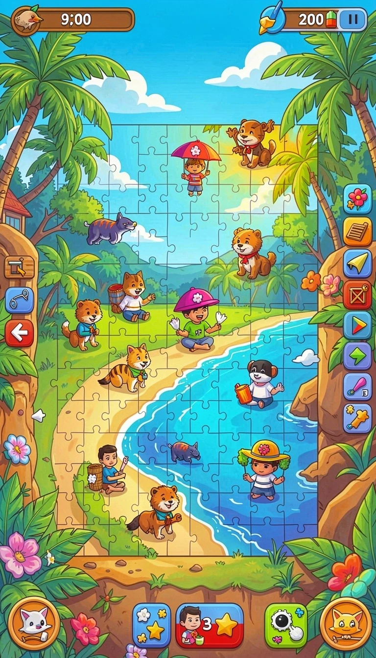 qqstar - Screenshot menunjukkan berbagai mode permainan yang tersedia di QQSTAR.