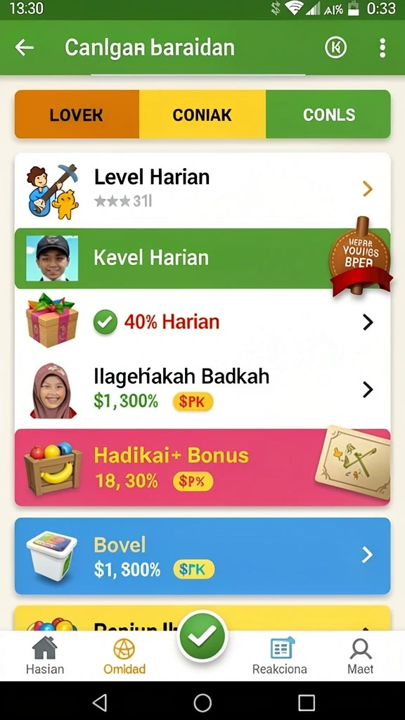uang77 - Tampilan antarmuka yang menarik dan user-friendly.